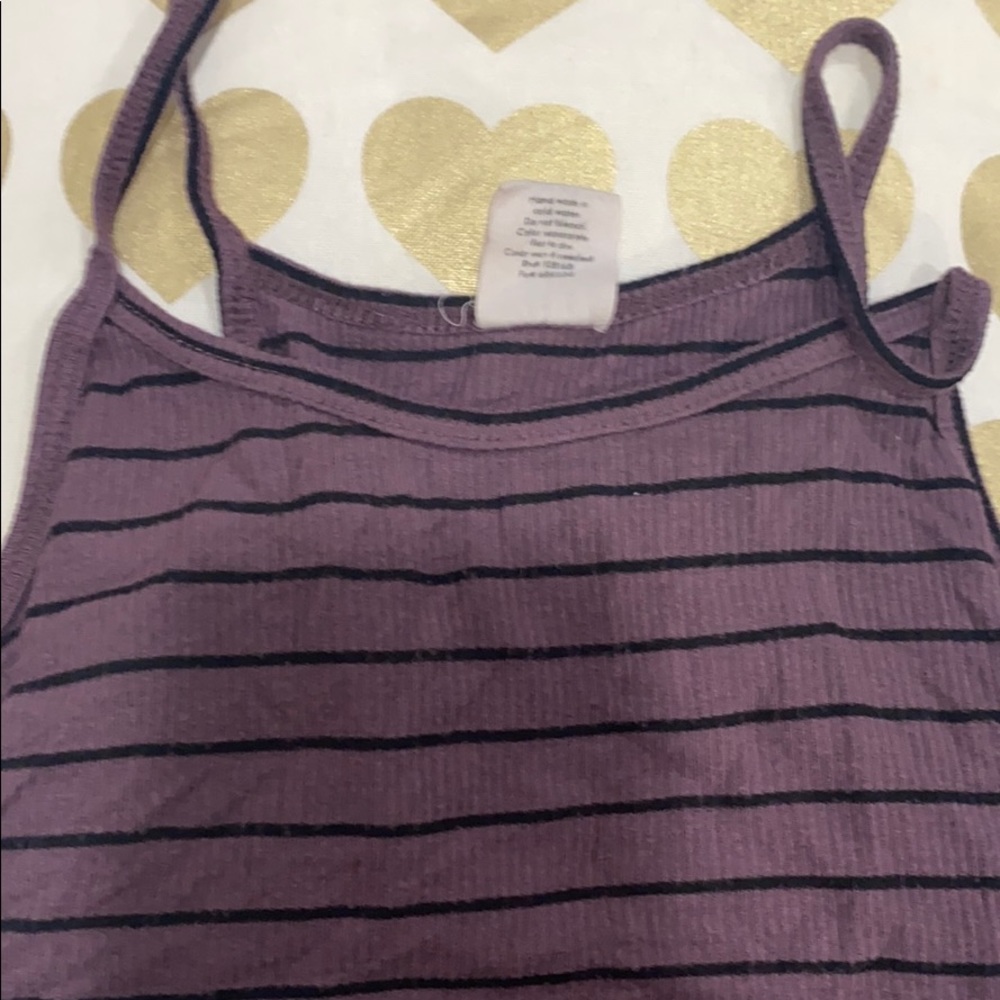 Tank top with stripes